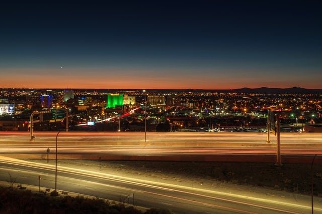 albuquerque, nm one of best places to buy rental property in US at night 