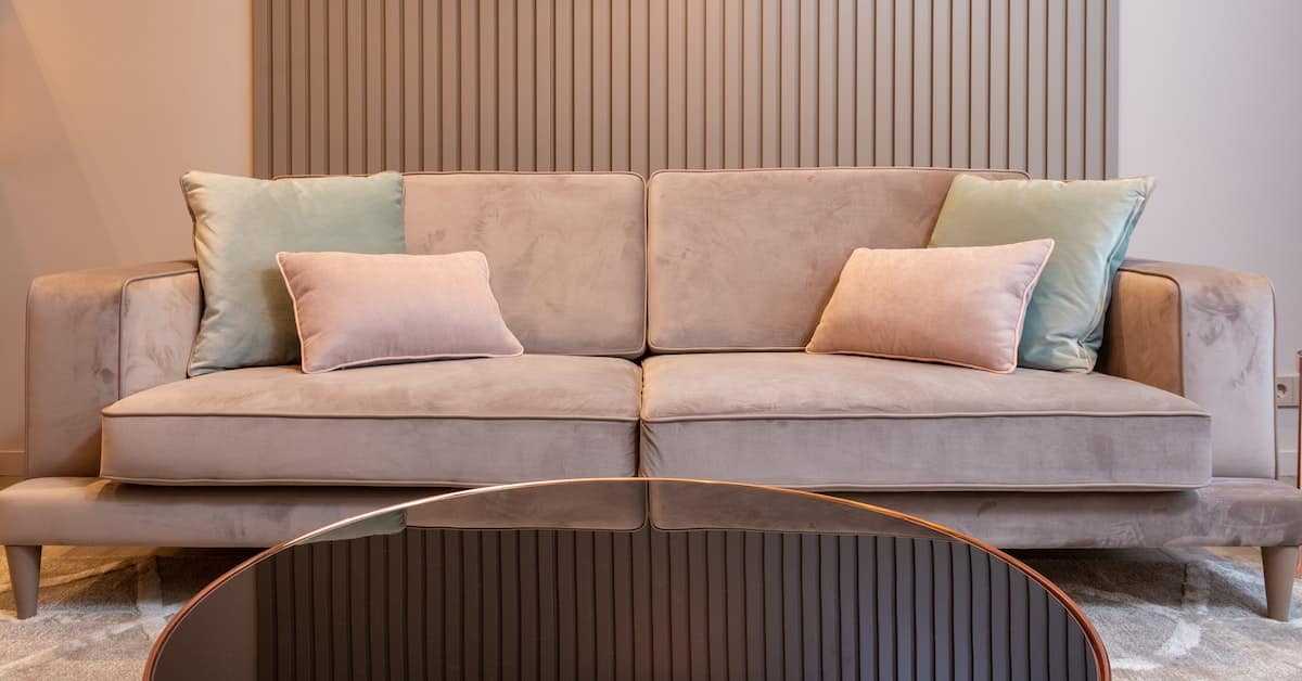 interior of profitable rental property with couch and coffee table