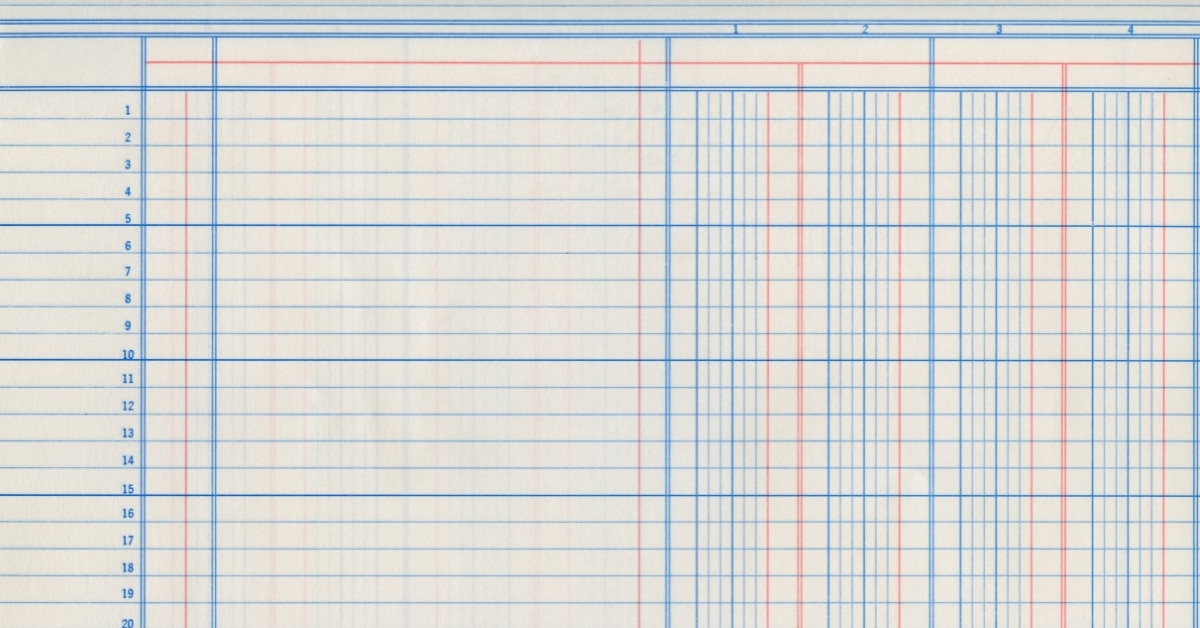 blank rent ledger